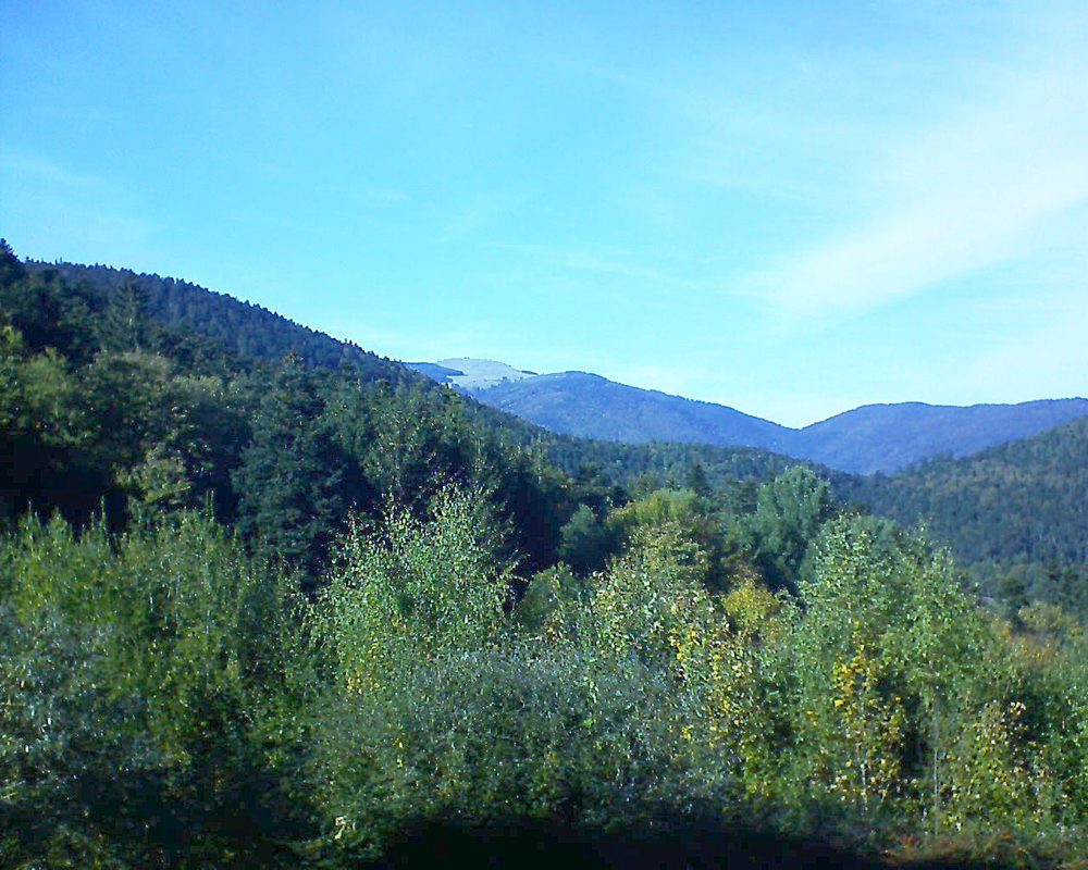 Le petit ballon vu depuis le Domaine Langmatt à Murbach le 12.10.2018 à 16:00 Le petit ballon (Alsace, Vosges) le 12.10.2018 à 16:00