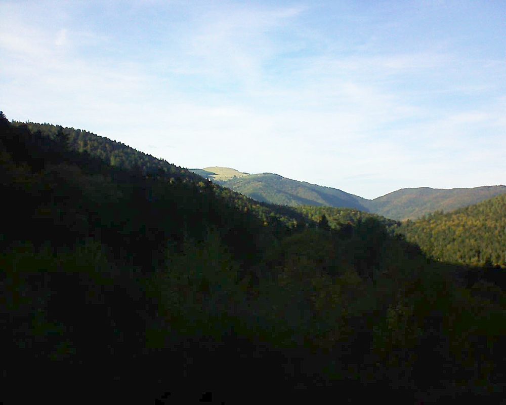 Le petit ballon vu depuis le Domaine Langmatt à Murbach le 12.10.2018 à 17:00 Le petit ballon (Alsace, Vosges) le 12.10.2018 à 17:00