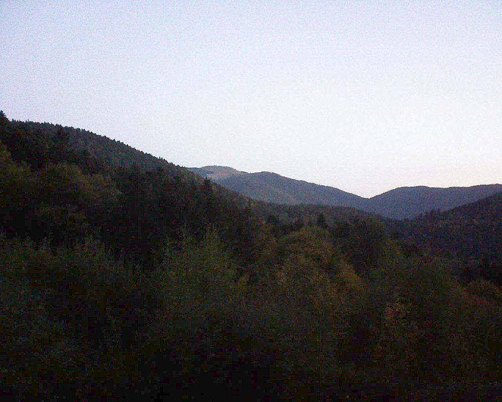 Le petit ballon vu depuis le Domaine Langmatt à Murbach le 13.10.2018 à 07:30 Le petit ballon (Alsace, Vosges) le 13.10.2018 à 07:30