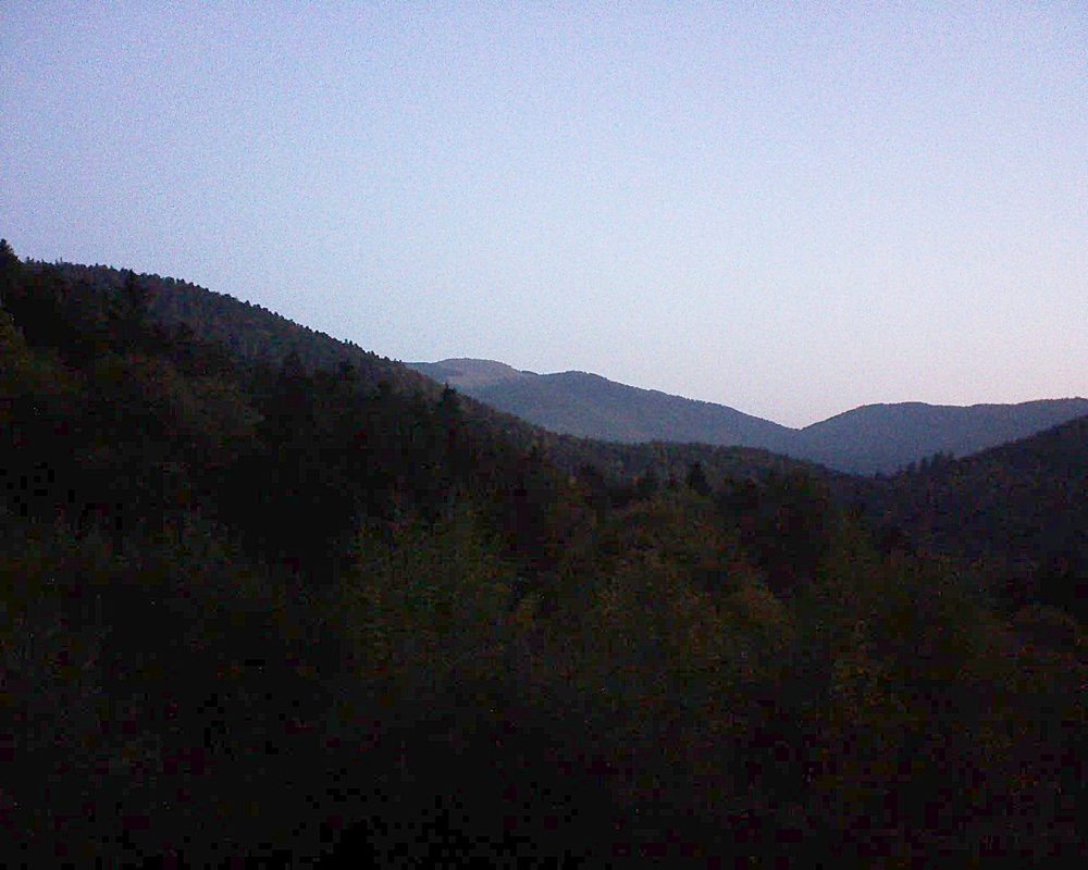 Le petit ballon vu depuis le Domaine Langmatt à Murbach le 14.10.2018 à 07:30 Le petit ballon (Alsace, Vosges) le 14.10.2018 à 07:30