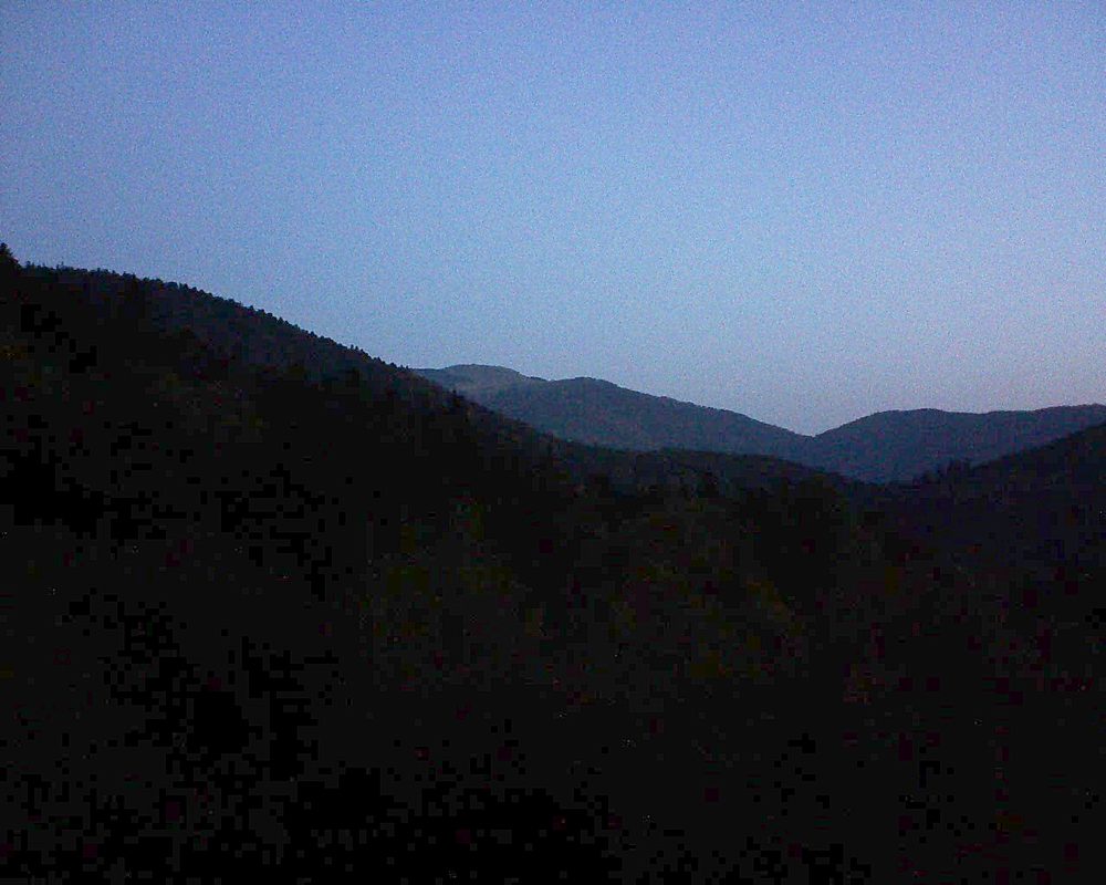 Le petit ballon vu depuis le Domaine Langmatt à Murbach le 15.10.2018 à 07:30 Le petit ballon (Alsace, Vosges) le 15.10.2018 à 07:30