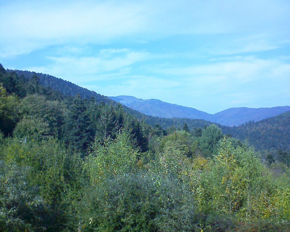 Le petit ballon vu depuis le Domaine Langmatt à Murbach le 16.10.2018 à 14:45 Le petit ballon (Alsace, Vosges) le 16.10.2018 à 14:45