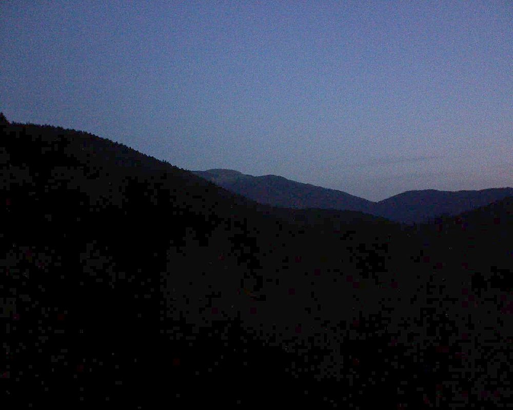 Le petit ballon vu depuis le Domaine Langmatt à Murbach le 17.10.2018 à 07:30 Le petit ballon (Alsace, Vosges) le 17.10.2018 à 07:30