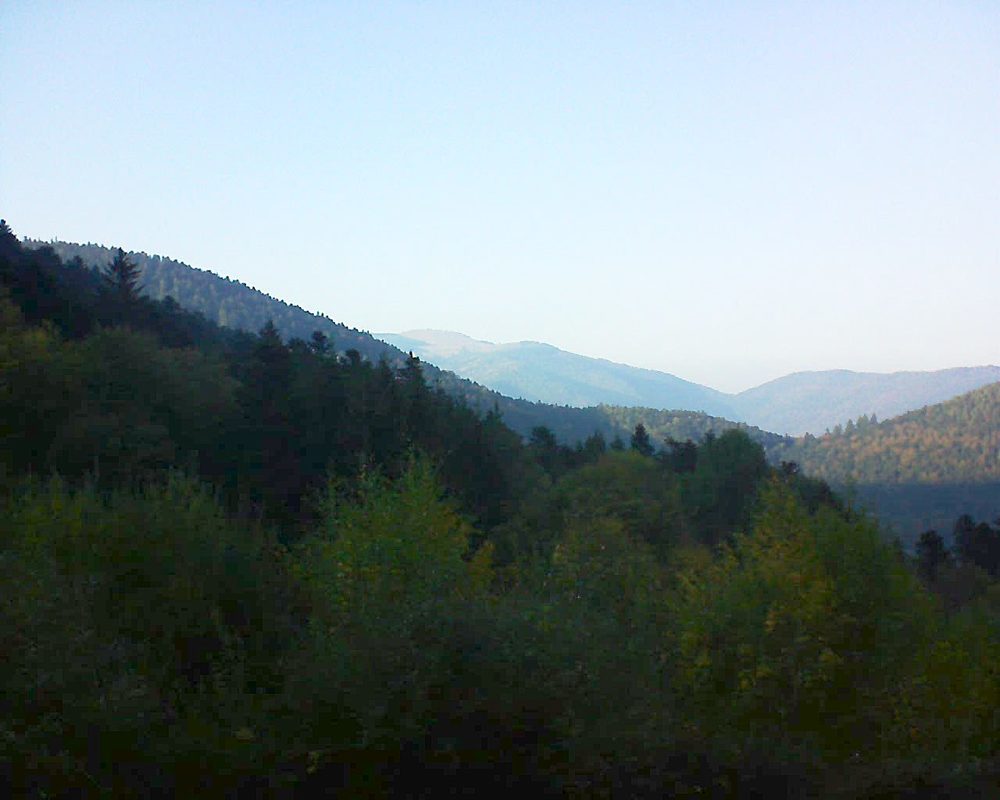 Le petit ballon vu depuis le Domaine Langmatt à Murbach le 19.10.2018 à 17:00 Le petit ballon (Alsace, Vosges) le 19.10.2018 à 17:00