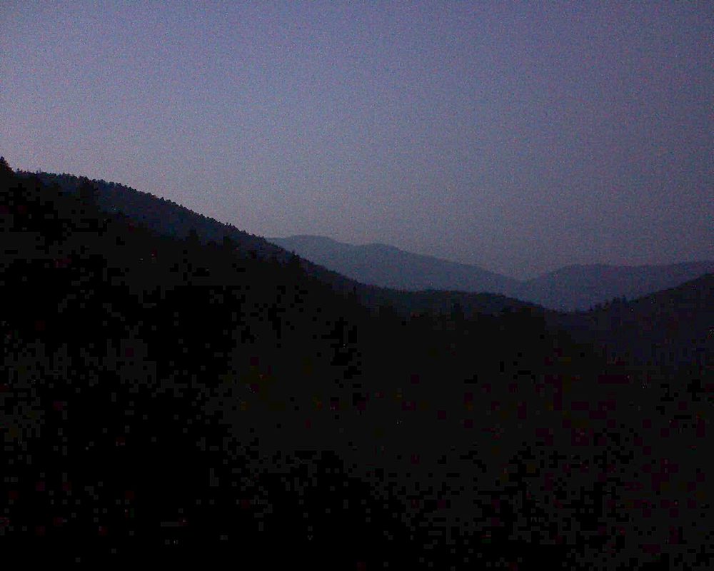 Le petit ballon vu depuis le Domaine Langmatt à Murbach le 19.10.2018 à 19:00 Le petit ballon (Alsace, Vosges) le 19.10.2018 à 19:00
