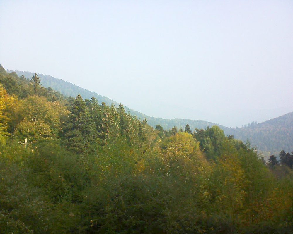 Le petit ballon vu depuis le Domaine Langmatt à Murbach le 20.10.2018 à 10:45 Le petit ballon (Alsace, Vosges) le 20.10.2018 à 10:45