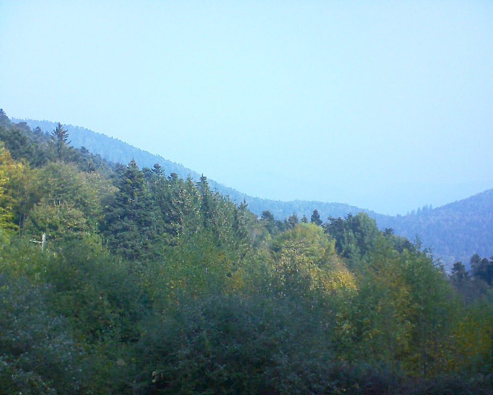 Le petit ballon vu depuis le Domaine Langmatt à Murbach le 20.10.2018 à 11:00 Le petit ballon (Alsace, Vosges) le 20.10.2018 à 11:00