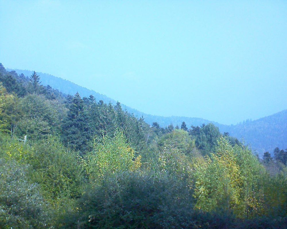 Le petit ballon vu depuis le Domaine Langmatt à Murbach le 20.10.2018 à 12:00 Le petit ballon (Alsace, Vosges) le 20.10.2018 à 12:00