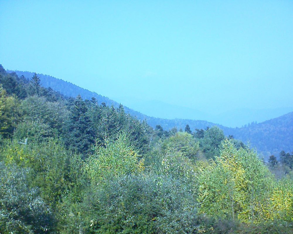 Le petit ballon vu depuis le Domaine Langmatt à Murbach le 20.10.2018 à 13:45 Le petit ballon (Alsace, Vosges) le 20.10.2018 à 13:45