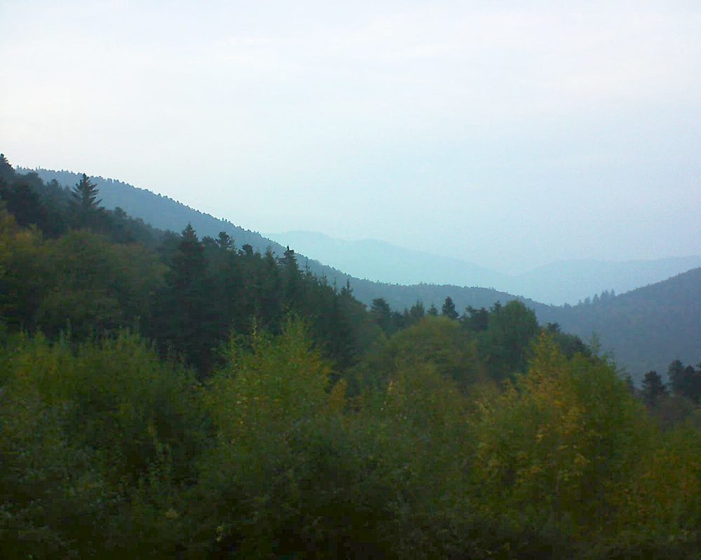 Le petit ballon vu depuis le Domaine Langmatt à Murbach le 20.10.2018 à 18:15 Le petit ballon (Alsace, Vosges) le 20.10.2018 à 18:15