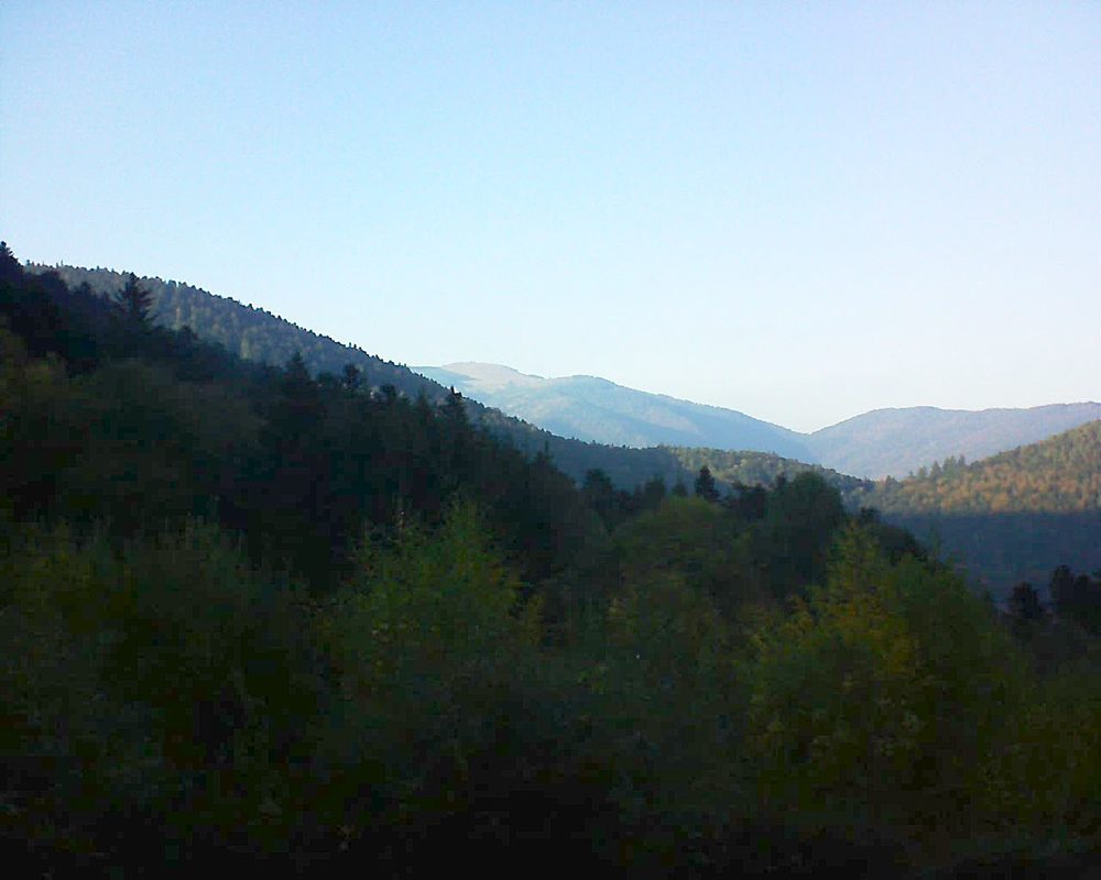 Le petit ballon vu depuis le Domaine Langmatt à Murbach le 21.10.2018 à 17:00 Le petit ballon (Alsace, Vosges) le 21.10.2018 à 17:00