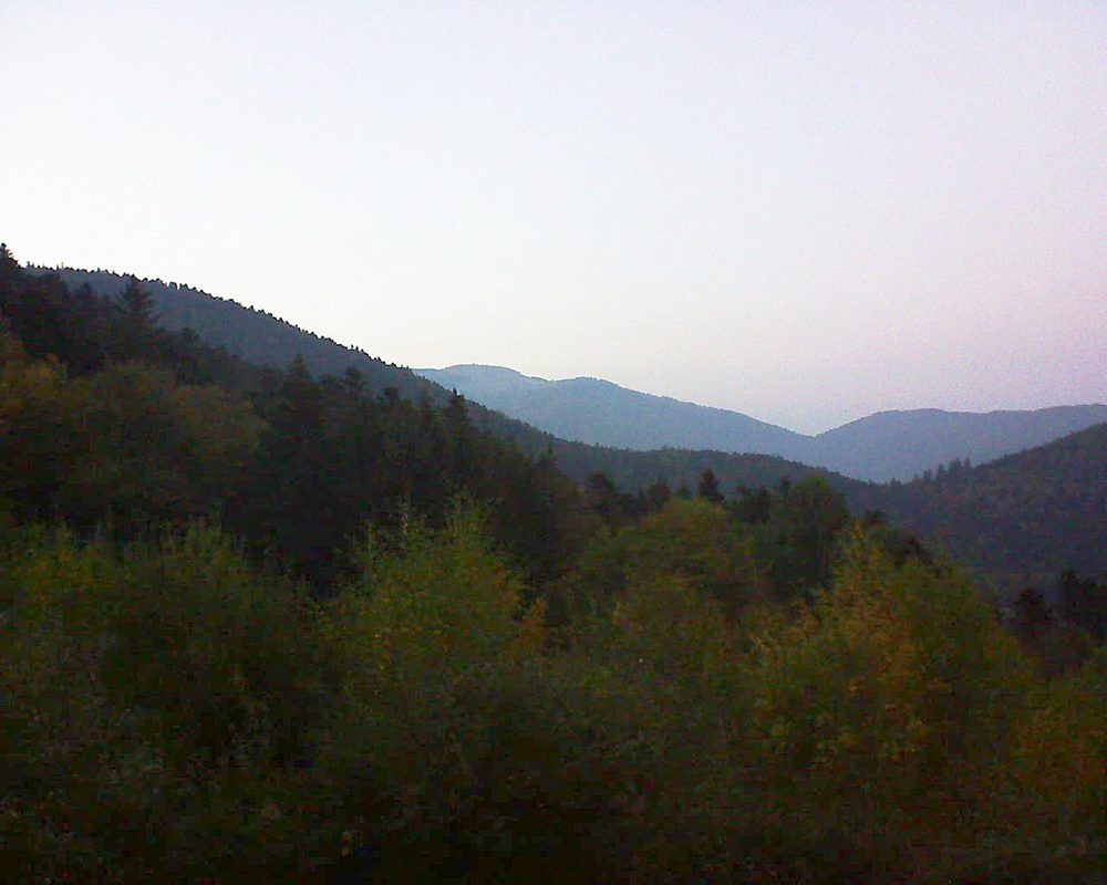 Le petit ballon vu depuis le Domaine Langmatt à Murbach le 21.10.2018 à 18:45 Le petit ballon (Alsace, Vosges) le 21.10.2018 à 18:45