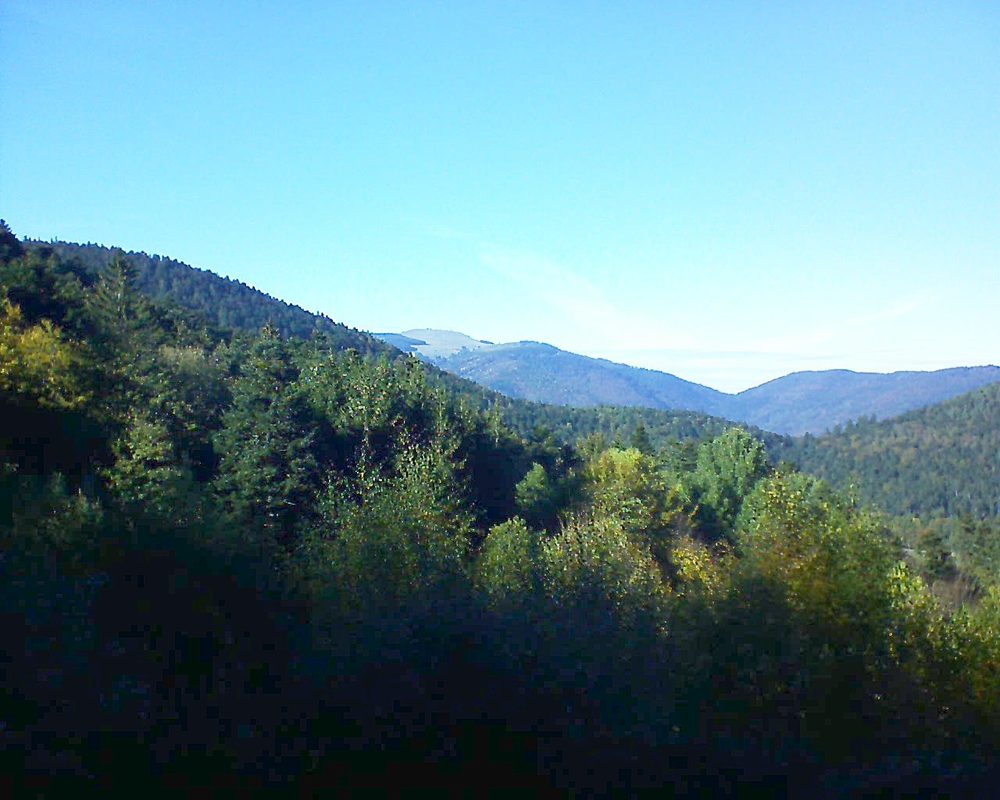 Le petit ballon vu depuis le Domaine Langmatt à Murbach le 22.10.2018 à 16:00 Le petit ballon (Alsace, Vosges) le 22.10.2018 à 16:00