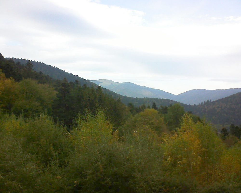 Le petit ballon vu depuis le Domaine Langmatt à Murbach le 23.10.2018 à 16:00 Le petit ballon (Alsace, Vosges) le 23.10.2018 à 16:00