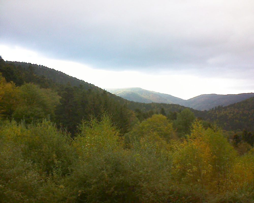 Le petit ballon vu depuis le Domaine Langmatt à Murbach le 24.10.2018 à 10:00 Le petit ballon (Alsace, Vosges) le 24.10.2018 à 10:00