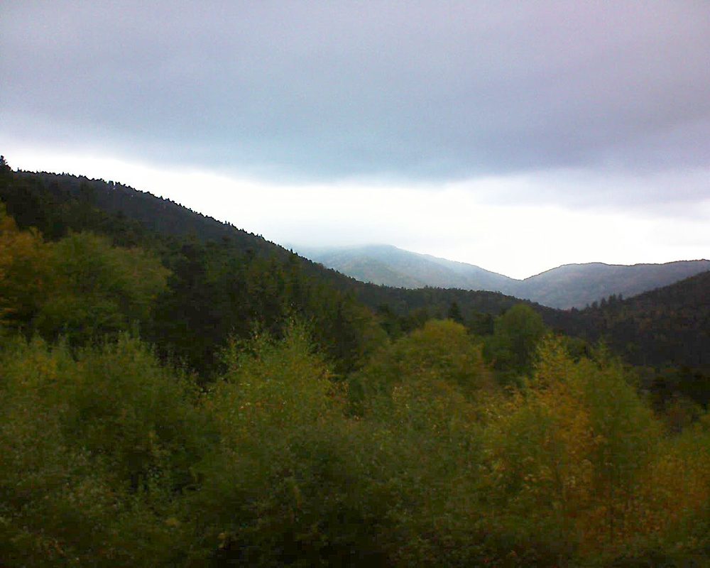 Le petit ballon vu depuis le Domaine Langmatt à Murbach le 24.10.2018 à 10:15 Le petit ballon (Alsace, Vosges) le 24.10.2018 à 10:15