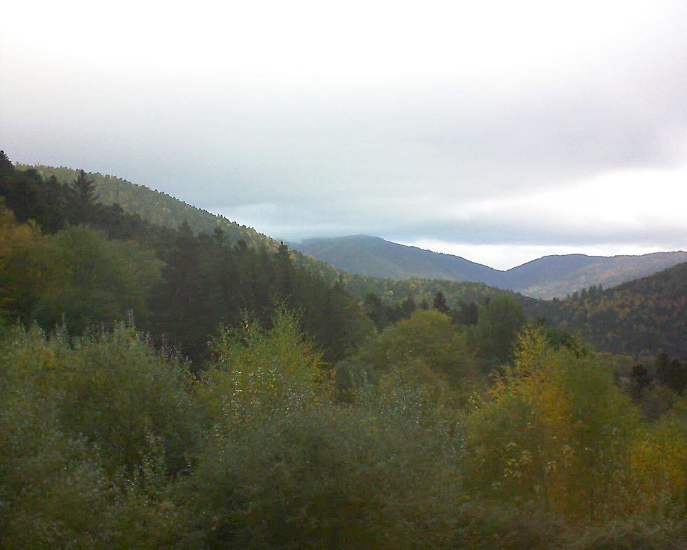 Le petit ballon vu depuis le Domaine Langmatt à Murbach le 24.10.2018 à 11:15 Le petit ballon (Alsace, Vosges) le 24.10.2018 à 11:15