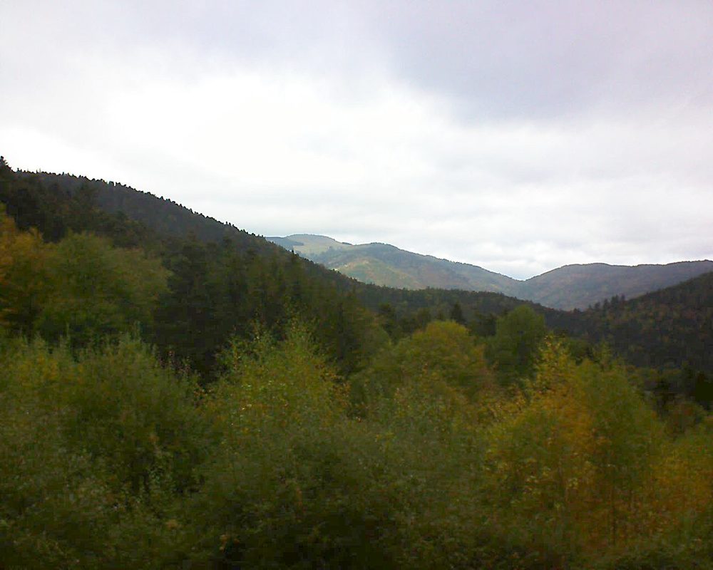 Le petit ballon vu depuis le Domaine Langmatt à Murbach le 24.10.2018 à 12:15 Le petit ballon (Alsace, Vosges) le 24.10.2018 à 12:15