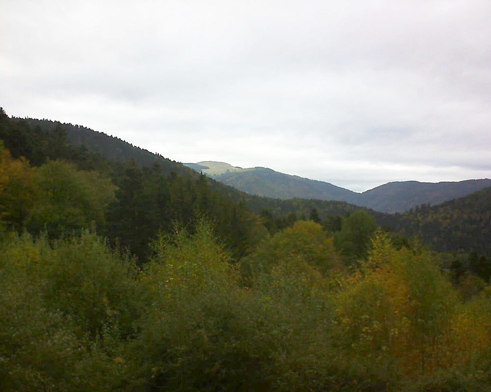 Le petit ballon vu depuis le Domaine Langmatt à Murbach le 24.10.2018 à 13:00 Le petit ballon (Alsace, Vosges) le 24.10.2018 à 13:00