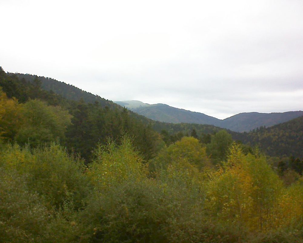 Le petit ballon vu depuis le Domaine Langmatt à Murbach le 24.10.2018 à 13:30 Le petit ballon (Alsace, Vosges) le 24.10.2018 à 13:30