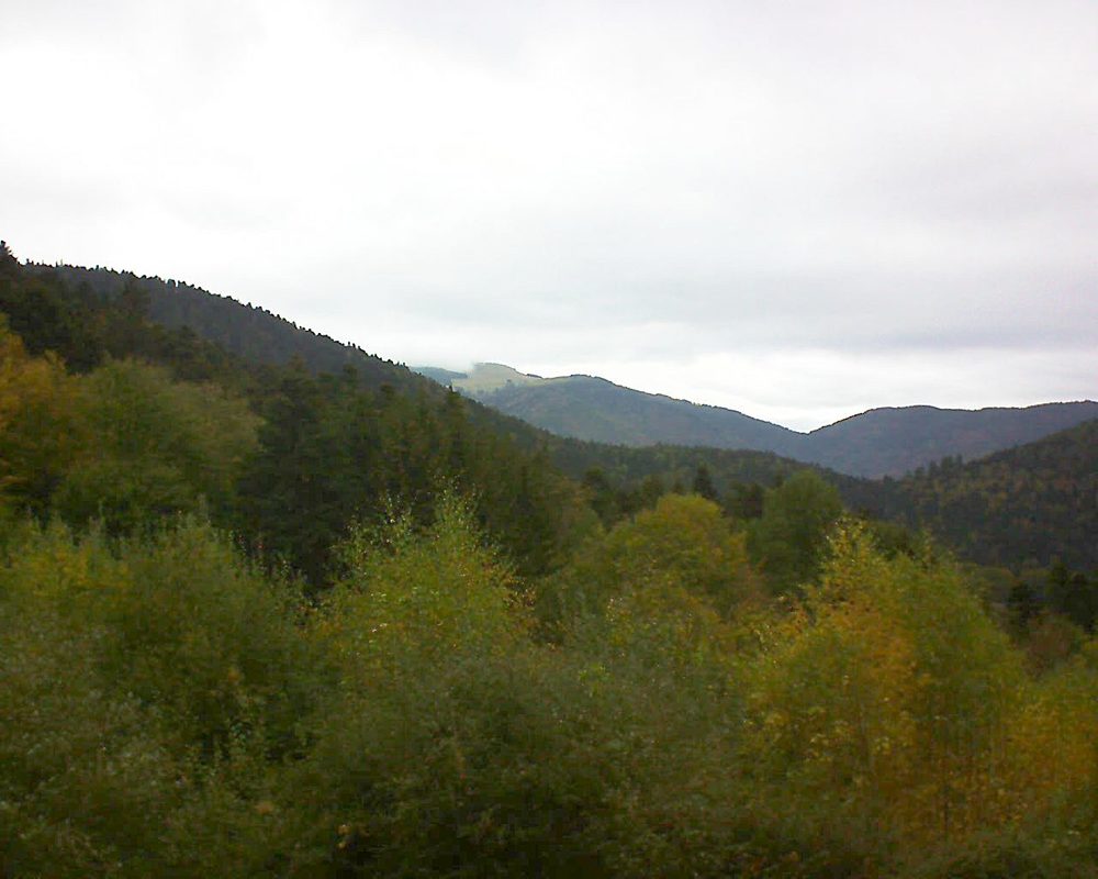Le petit ballon vu depuis le Domaine Langmatt à Murbach le 24.10.2018 à 13:45 Le petit ballon (Alsace, Vosges) le 24.10.2018 à 13:45