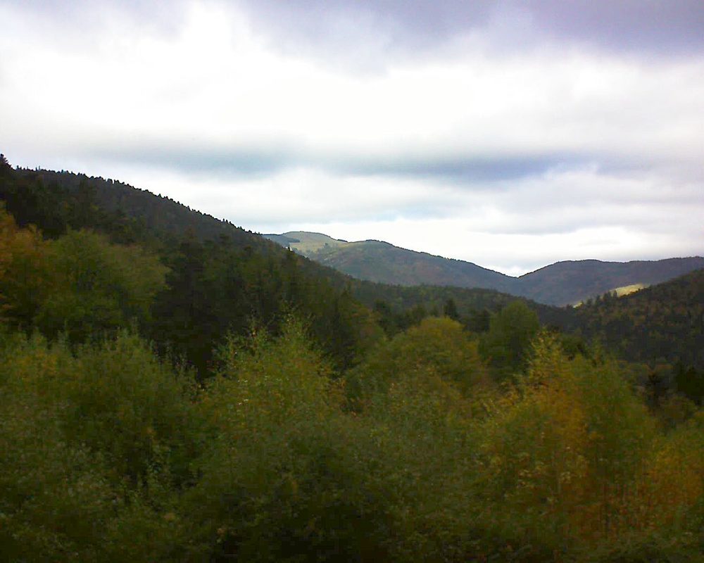 Le petit ballon vu depuis le Domaine Langmatt à Murbach le 24.10.2018 à 15:30 Le petit ballon (Alsace, Vosges) le 24.10.2018 à 15:30
