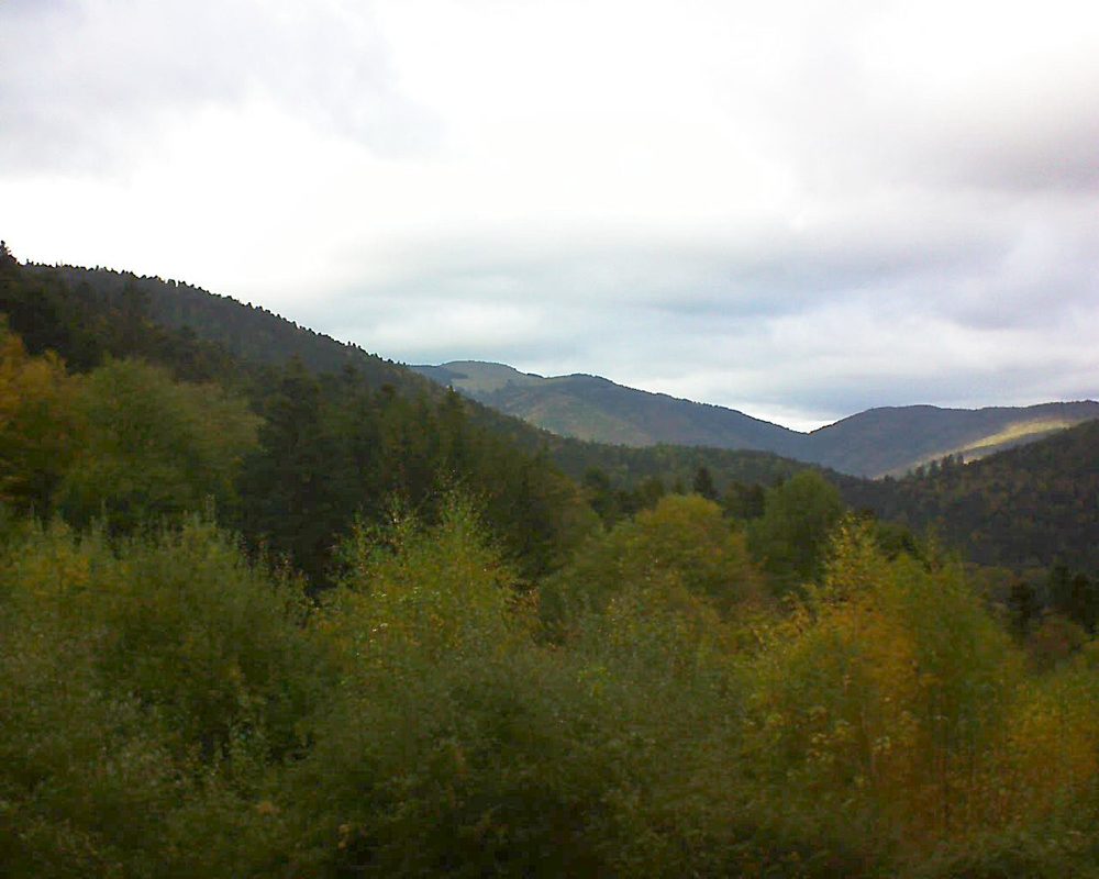 Le petit ballon vu depuis le Domaine Langmatt à Murbach le 24.10.2018 à 15:45 Le petit ballon (Alsace, Vosges) le 24.10.2018 à 15:45