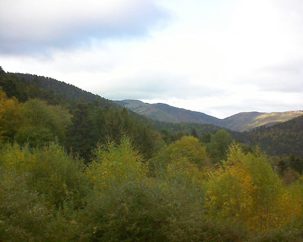 Le petit ballon vu depuis le Domaine Langmatt à Murbach le 24.10.2018 à 16:15 Le petit ballon (Alsace, Vosges) le 24.10.2018 à 16:15
