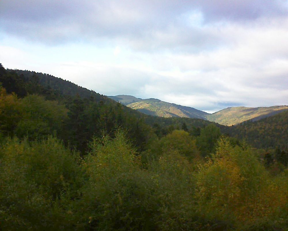 Le petit ballon vu depuis le Domaine Langmatt à Murbach le 24.10.2018 à 16:30 Le petit ballon (Alsace, Vosges) le 24.10.2018 à 16:30