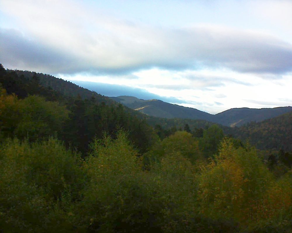 Le petit ballon vu depuis le Domaine Langmatt à Murbach le 24.10.2018 à 17:30 Le petit ballon (Alsace, Vosges) le 24.10.2018 à 17:30