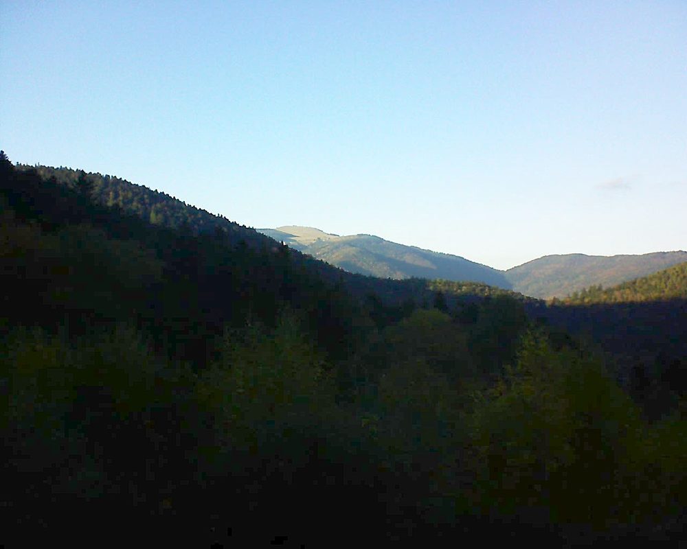 Le petit ballon vu depuis le Domaine Langmatt à Murbach le 25.10.2018 à 17:00 Le petit ballon (Alsace, Vosges) le 25.10.2018 à 17:00