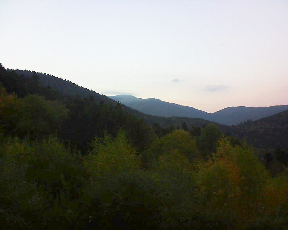 Le petit ballon vu depuis le Domaine Langmatt à Murbach le 25.10.2018 à 18:30 Le petit ballon (Alsace, Vosges) le 25.10.2018 à 18:30