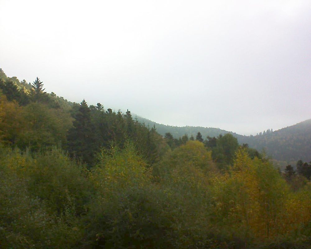 Le petit ballon vu depuis le Domaine Langmatt à Murbach le 26.10.2018 à 10:00 Le petit ballon (Alsace, Vosges) le 26.10.2018 à 10:00