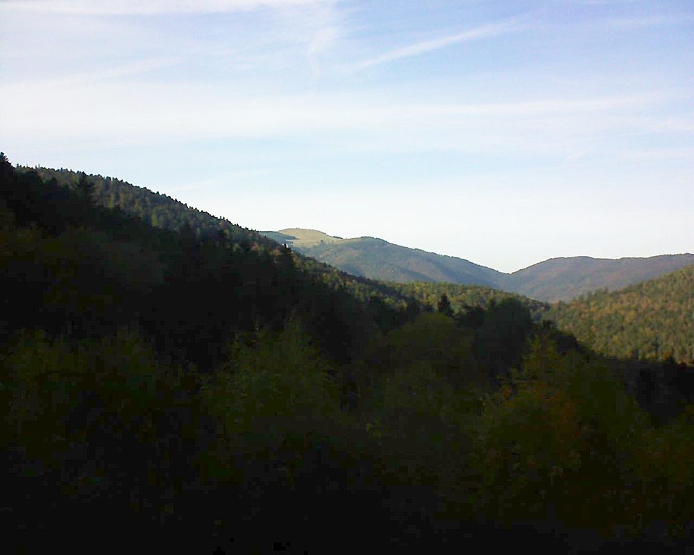 Le petit ballon vu depuis le Domaine Langmatt à Murbach le 26.10.2018 à 16:30 Le petit ballon (Alsace, Vosges) le 26.10.2018 à 16:30