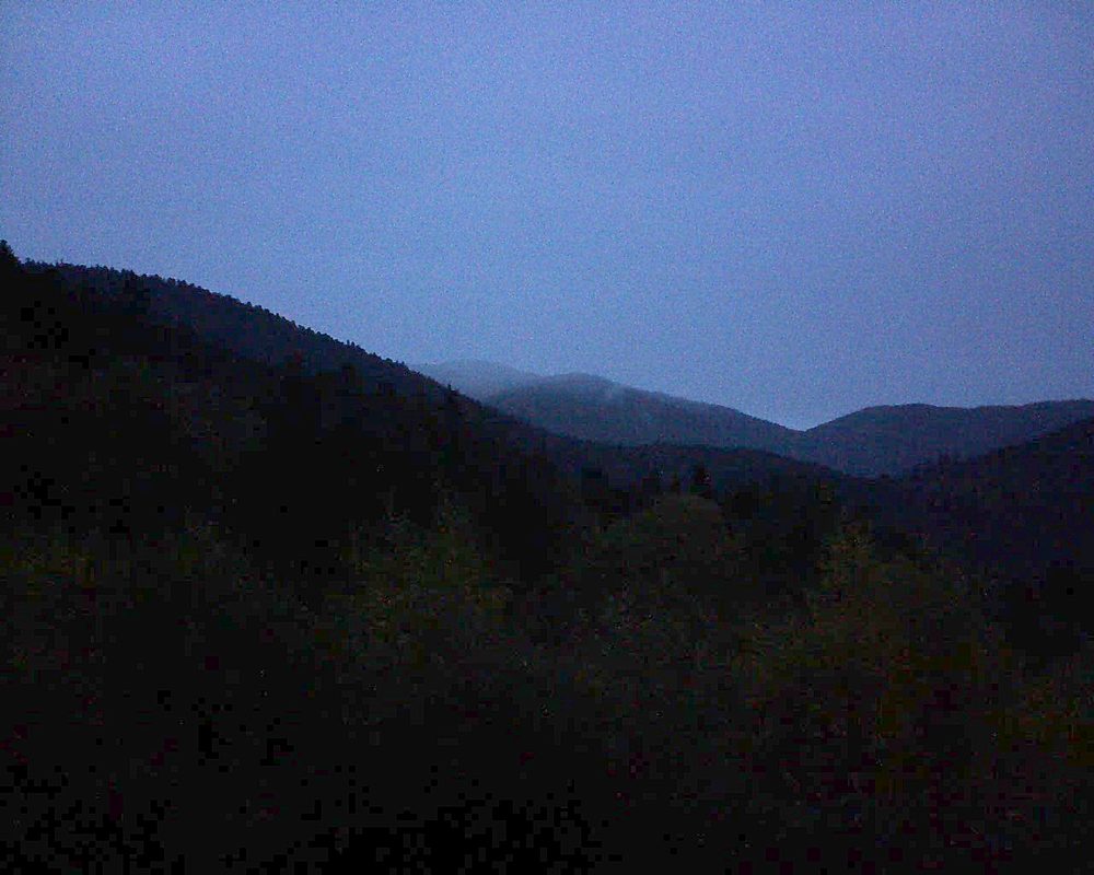Le petit ballon vu depuis le Domaine Langmatt à Murbach le 27.10.2018 à 08:00 Le petit ballon (Alsace, Vosges) le 27.10.2018 à 08:00
