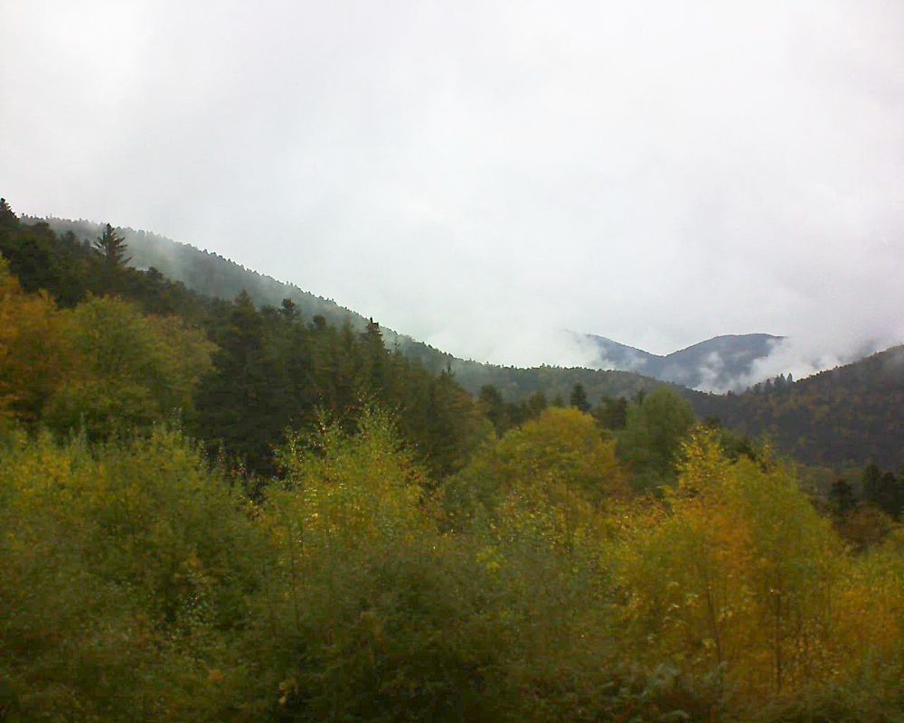 Le petit ballon vu depuis le Domaine Langmatt à Murbach le 27.10.2018 à 11:00 Le petit ballon (Alsace, Vosges) le 27.10.2018 à 11:00