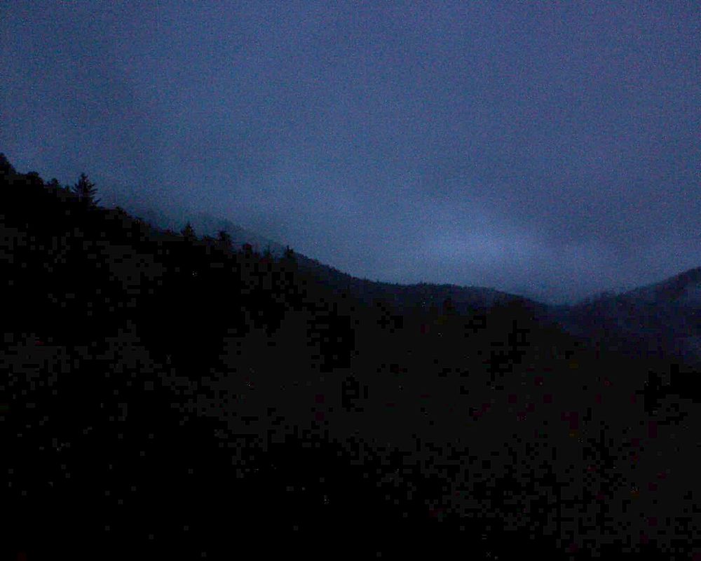 Le petit ballon vu depuis le Domaine Langmatt à Murbach le 28.10.2018 à 07:00 Le petit ballon (Alsace, Vosges) le 28.10.2018 à 07:00