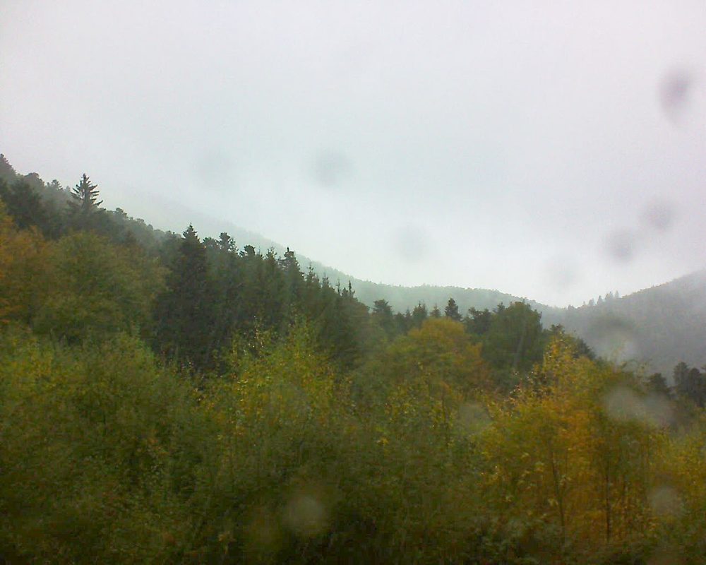 Le petit ballon vu depuis le Domaine Langmatt à Murbach le 28.10.2018 à 10:00 Le petit ballon (Alsace, Vosges) le 28.10.2018 à 10:00