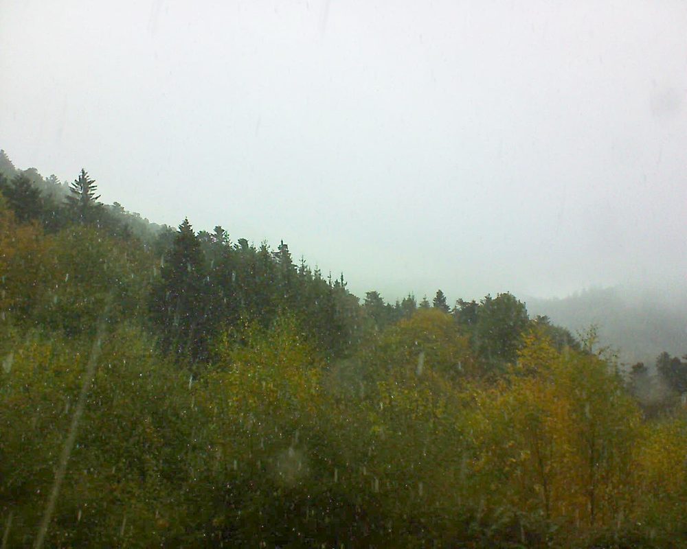 Le petit ballon vu depuis le Domaine Langmatt à Murbach le 28.10.2018 à 11:30 Le petit ballon (Alsace, Vosges) le 28.10.2018 à 11:30