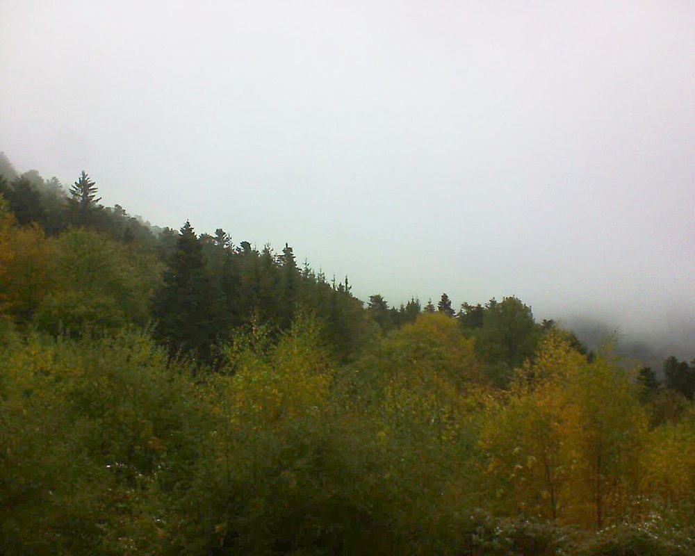 Le petit ballon vu depuis le Domaine Langmatt à Murbach le 28.10.2018 à 13:15 Le petit ballon (Alsace, Vosges) le 28.10.2018 à 13:15