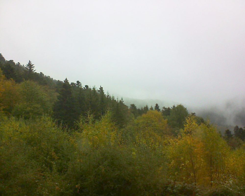 Le petit ballon vu depuis le Domaine Langmatt à Murbach le 28.10.2018 à 13:30 Le petit ballon (Alsace, Vosges) le 28.10.2018 à 13:30