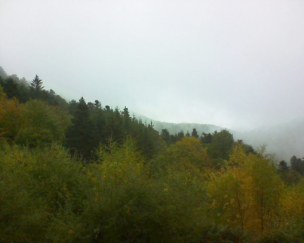 Le petit ballon vu depuis le Domaine Langmatt à Murbach le 28.10.2018 à 14:00 Le petit ballon (Alsace, Vosges) le 28.10.2018 à 14:00