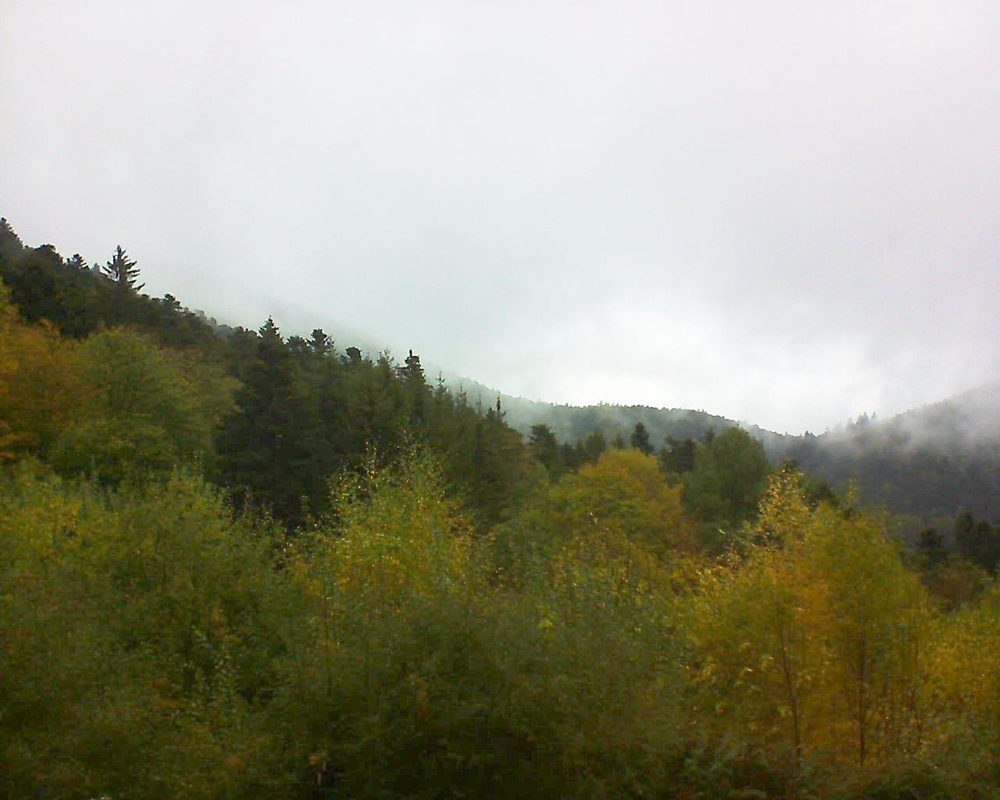Le petit ballon vu depuis le Domaine Langmatt à Murbach le 28.10.2018 à 14:15 Le petit ballon (Alsace, Vosges) le 28.10.2018 à 14:15