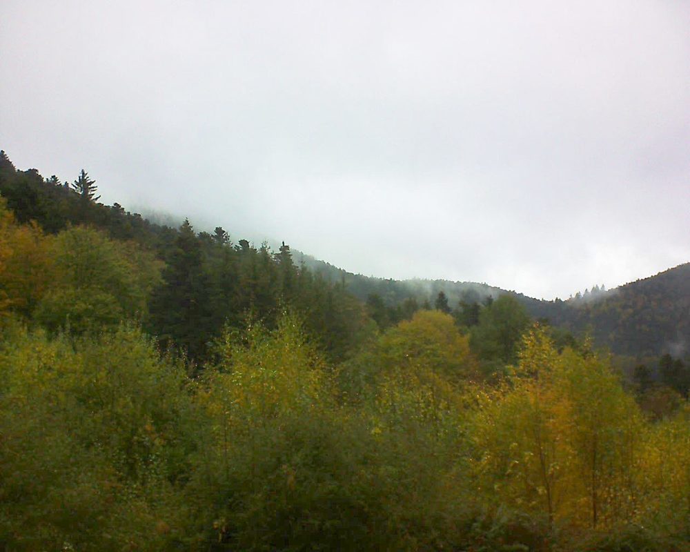Le petit ballon vu depuis le Domaine Langmatt à Murbach le 28.10.2018 à 14:30 Le petit ballon (Alsace, Vosges) le 28.10.2018 à 14:30