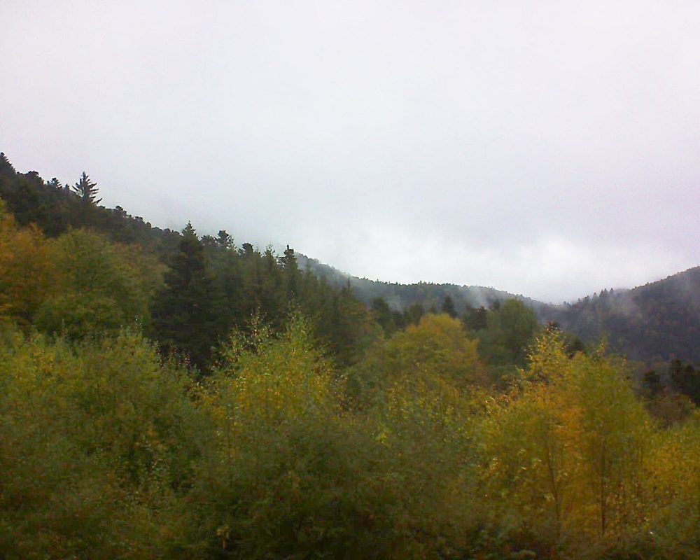 Le petit ballon vu depuis le Domaine Langmatt à Murbach le 28.10.2018 à 15:15 Le petit ballon (Alsace, Vosges) le 28.10.2018 à 15:15