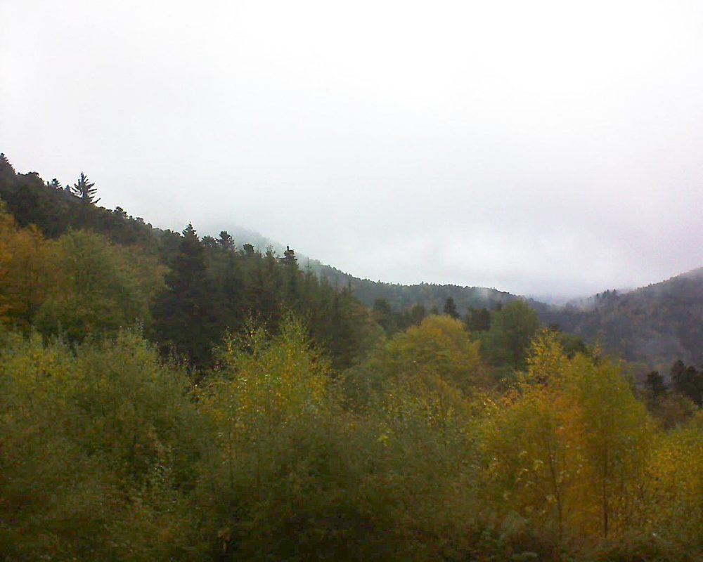 Le petit ballon vu depuis le Domaine Langmatt à Murbach le 28.10.2018 à 15:30 Le petit ballon (Alsace, Vosges) le 28.10.2018 à 15:30