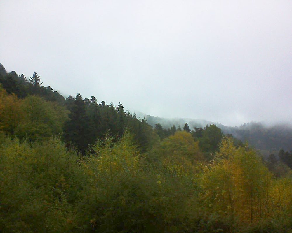 Le petit ballon vu depuis le Domaine Langmatt à Murbach le 28.10.2018 à 16:15 Le petit ballon (Alsace, Vosges) le 28.10.2018 à 16:15