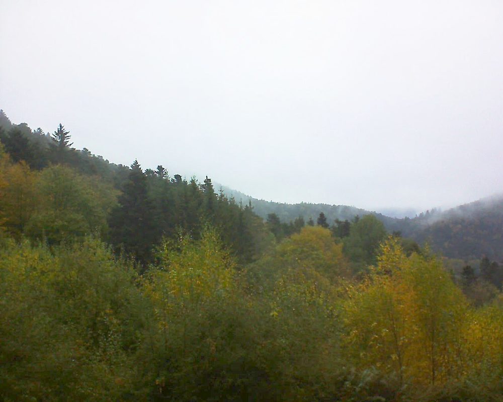 Le petit ballon vu depuis le Domaine Langmatt à Murbach le 29.10.2018 à 08:45 Le petit ballon (Alsace, Vosges) le 29.10.2018 à 08:45