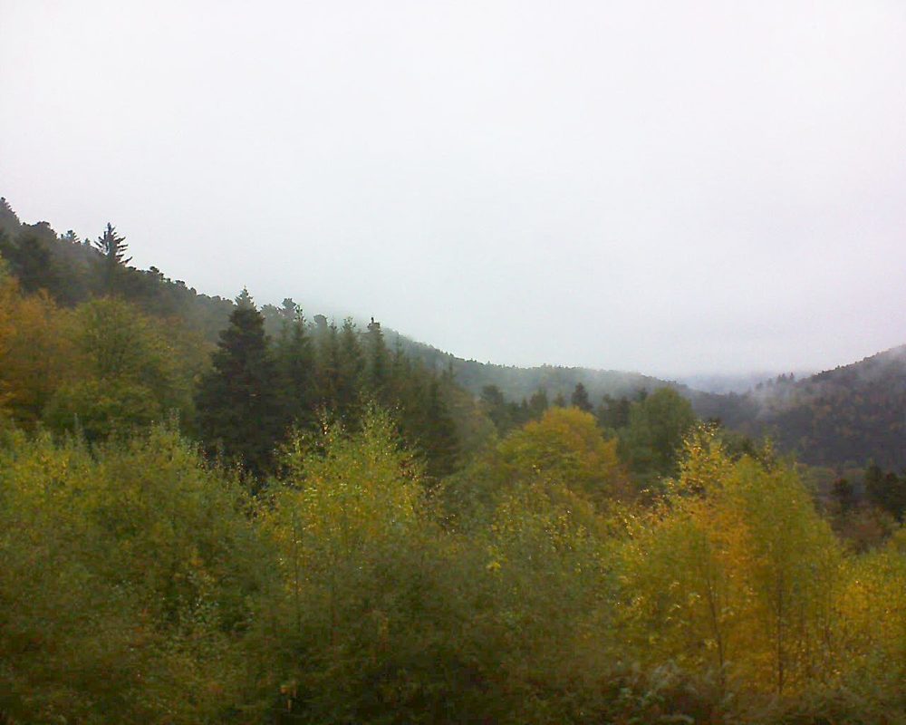 Le petit ballon vu depuis le Domaine Langmatt à Murbach le 29.10.2018 à 09:00 Le petit ballon (Alsace, Vosges) le 29.10.2018 à 09:00