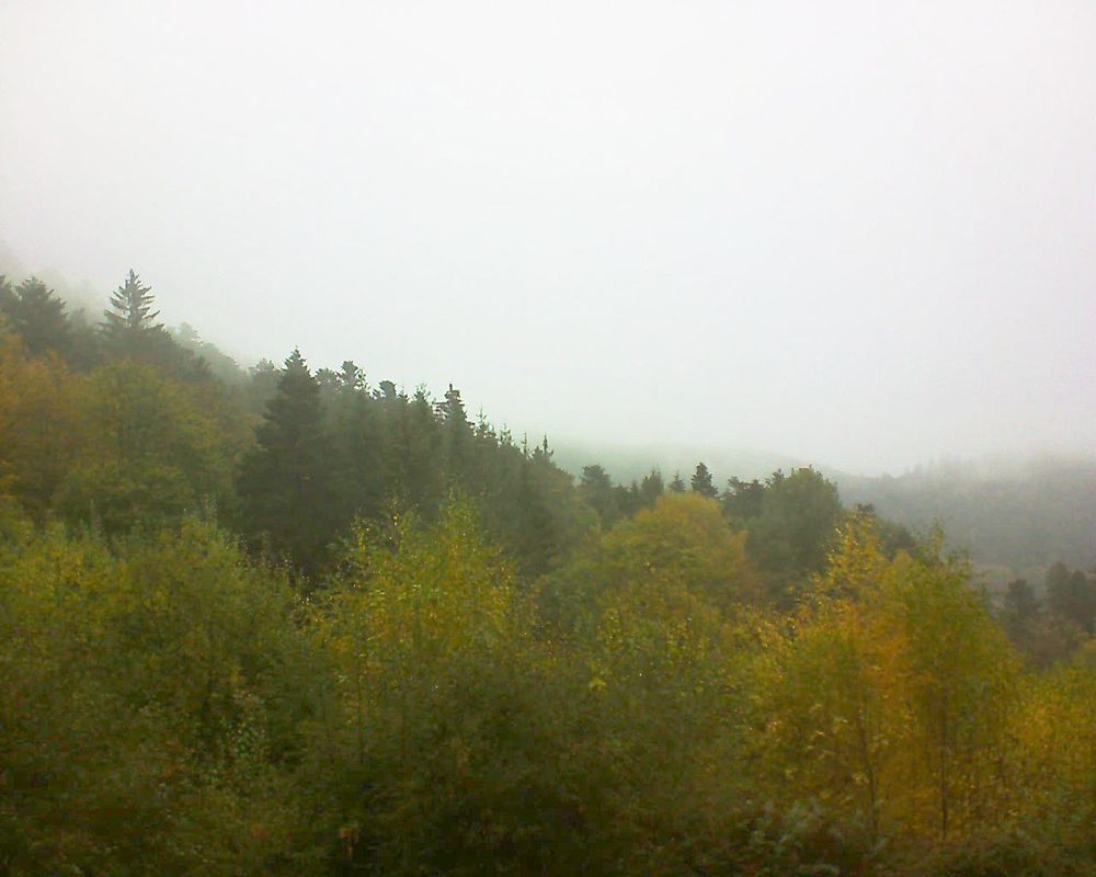 Le petit ballon vu depuis le Domaine Langmatt à Murbach le 29.10.2018 à 10:30 Le petit ballon (Alsace, Vosges) le 29.10.2018 à 10:30
